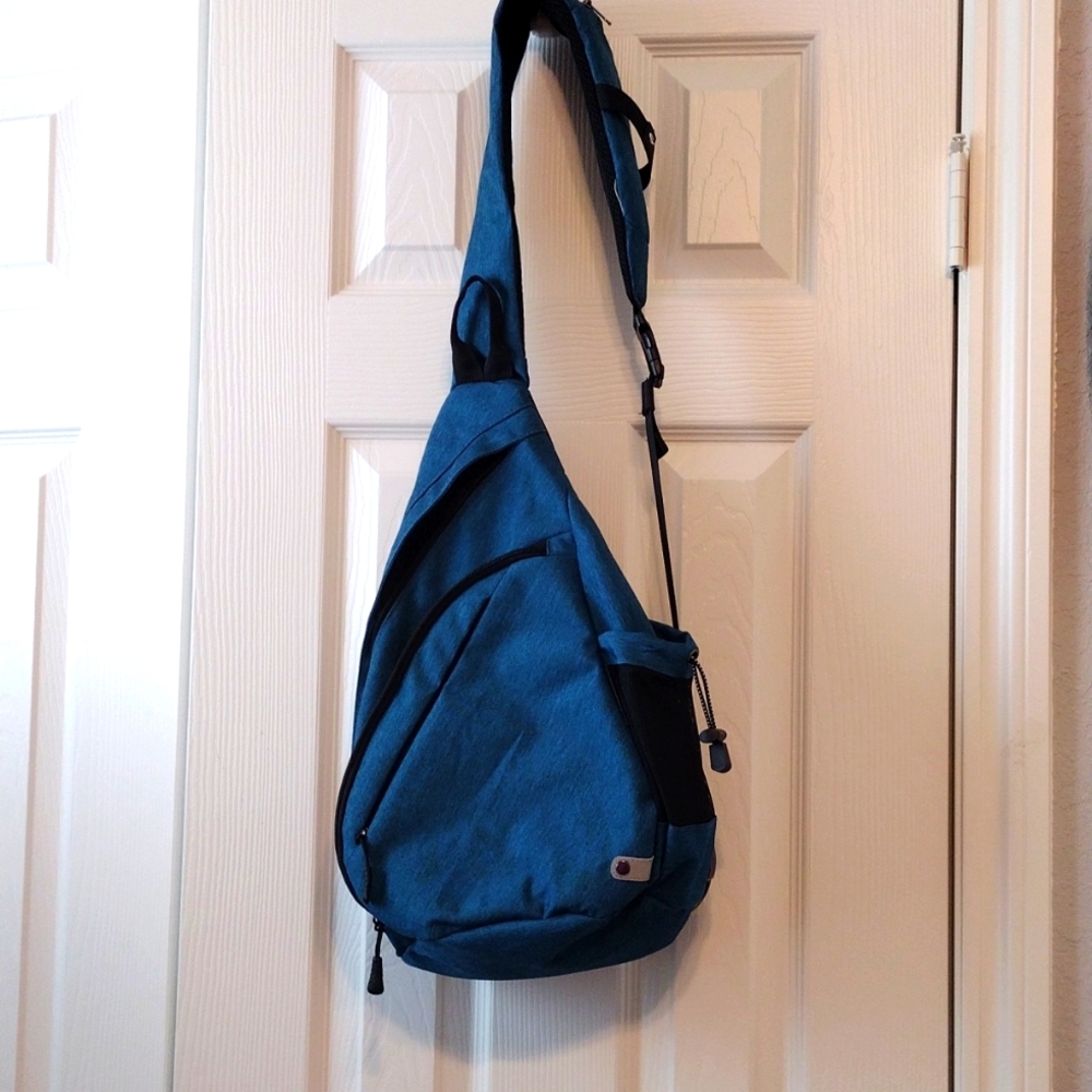 Water-Proof Sling bag/ Crossbody Backpack Blue